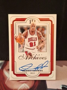 Dennis Rodman 2024-25 National Treasures Archives Auto /15 SSP Bulls Legend HOF - Picture 1 of 6