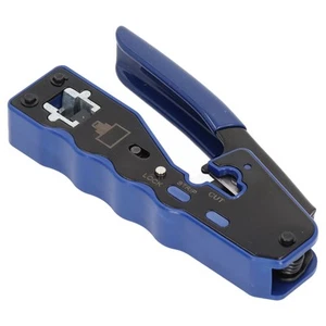 RJ45 Crimpzangen-Set Abisolierzange Mit 50-teiligem RJ-Stecker-Kit - Photo 1/22