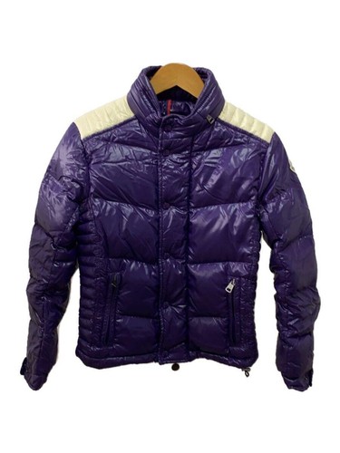 Piumino MONCLER 0 nylon viola tinta unita