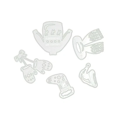 5Pack DIY Stencil Scrapbooking Paper Card Craft Clothes Socks Cutting Dies E - Image 1 of 4