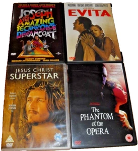 Andrew Lloyd Webber Collection 4 DVDs VGC including Evita - Picture 1 of 2