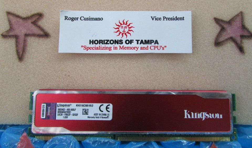 Kingston KHX16C9B1R/2 2GB DDR3 SDRAM 240-Pin Desktop Memory RAM - Image 1 of 1