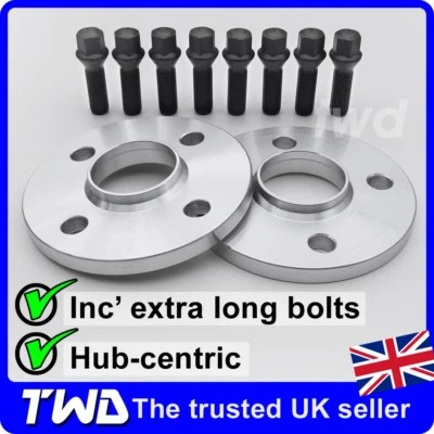 12MM ALLOY WHEEL SPACERS + M14x1.25 BOLTS FOR MINI R56 R57 R58 (4X100PCD 56.1MM) - Image 1 of 4
