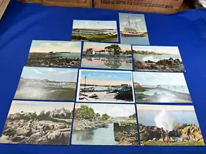 11 postales C.1910 Kennebunkport, ME ~ Barcos, Cabo Marsopa, Old Mill Pond - Imagen 1 de 18