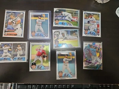 Lot Of 9 Miami Marlins Including A 2012 Tipps RC Donovan Solano - Image 1 of 3