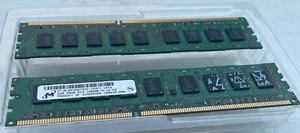 Two 2GB 2RX8 PC3-10600E-9-10-E0 RAM Sticks - - Picture 1 of 4