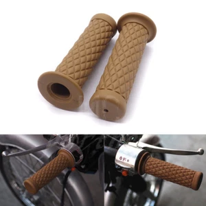 7/8" Vintage Rubber Handlebar Hand Grip For CG125 CB400 Bobber Cafe Racer Custom - Bild 1 von 8