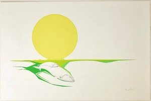 Peter Parnall Right Whales Signed Limited Edition Serigraph. NOT pre owned - Picture 1 of 4