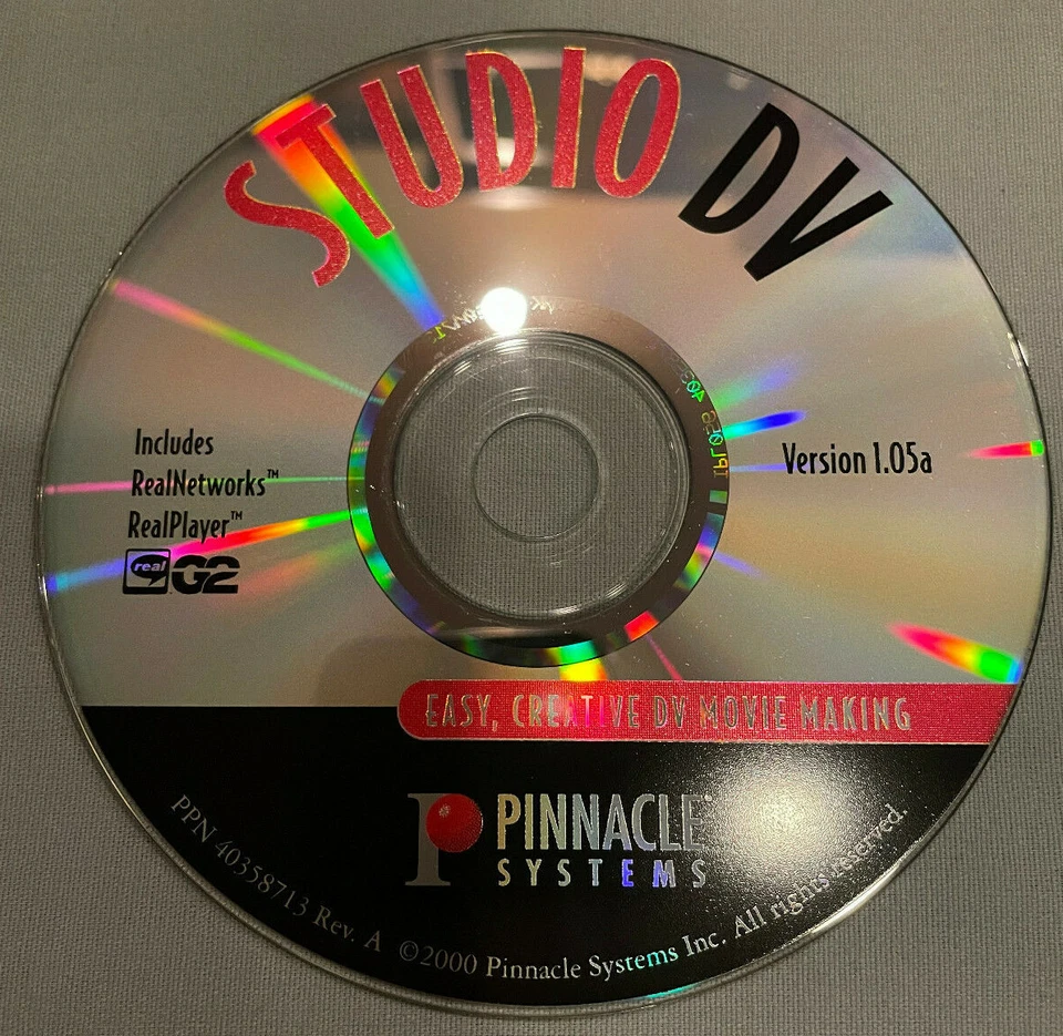 Studio DV Version 1.05a - PC Computer Pinnacle Systems Movie Making Software CD - Image 1 of 1