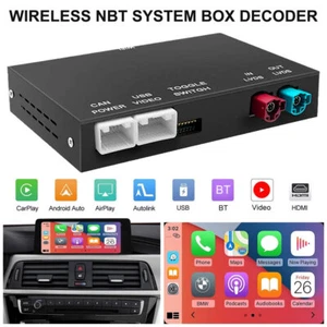 Wireless CarPlay Android Auto For BMW NBT 1 2 3 4 5 Series F10 X1 X3 F25 F26 F48 - Picture 1 of 16