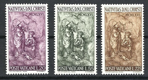 Vatican City 1986 Mint NH Set Christmas Nativity Based on Sculpture by Scorzelli Cover