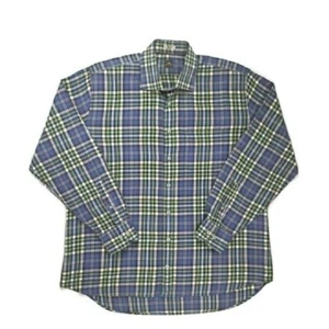 Mens Peter Millar Plaid Check Button Down Long Sleeve Multicolored Shirt Sz XL  - Picture 1 of 8