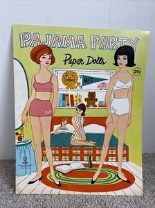 Muñecas de papel para fiesta de pijama sin cortar - Imagen 1 de 7