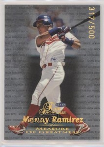 1999 Flair Showcase Measure of Greatness /500 Manny Ramirez #11MG