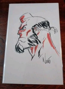 Boceto original de Hellboy de Eddie Núñez firmado con certificado de autenticidad - Imagen 1 de 2
