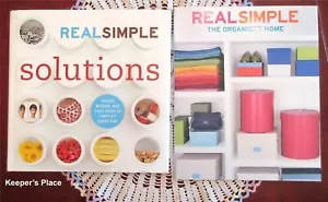 Real Simple Solutions and Real Simple The Organized Home Lot Of 2 Books Mint - Bild 1 von 8