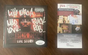 Black Rob signed Life Story CD Cover Like Whoa Bad Boy handsigniert JSA NN44799 - Bild 1 von 3