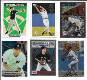 (6) 1993 1994 1996 Topps Bowman's Best Finest Derek Jeter RC HOF Yankees - Picture 1 of 1