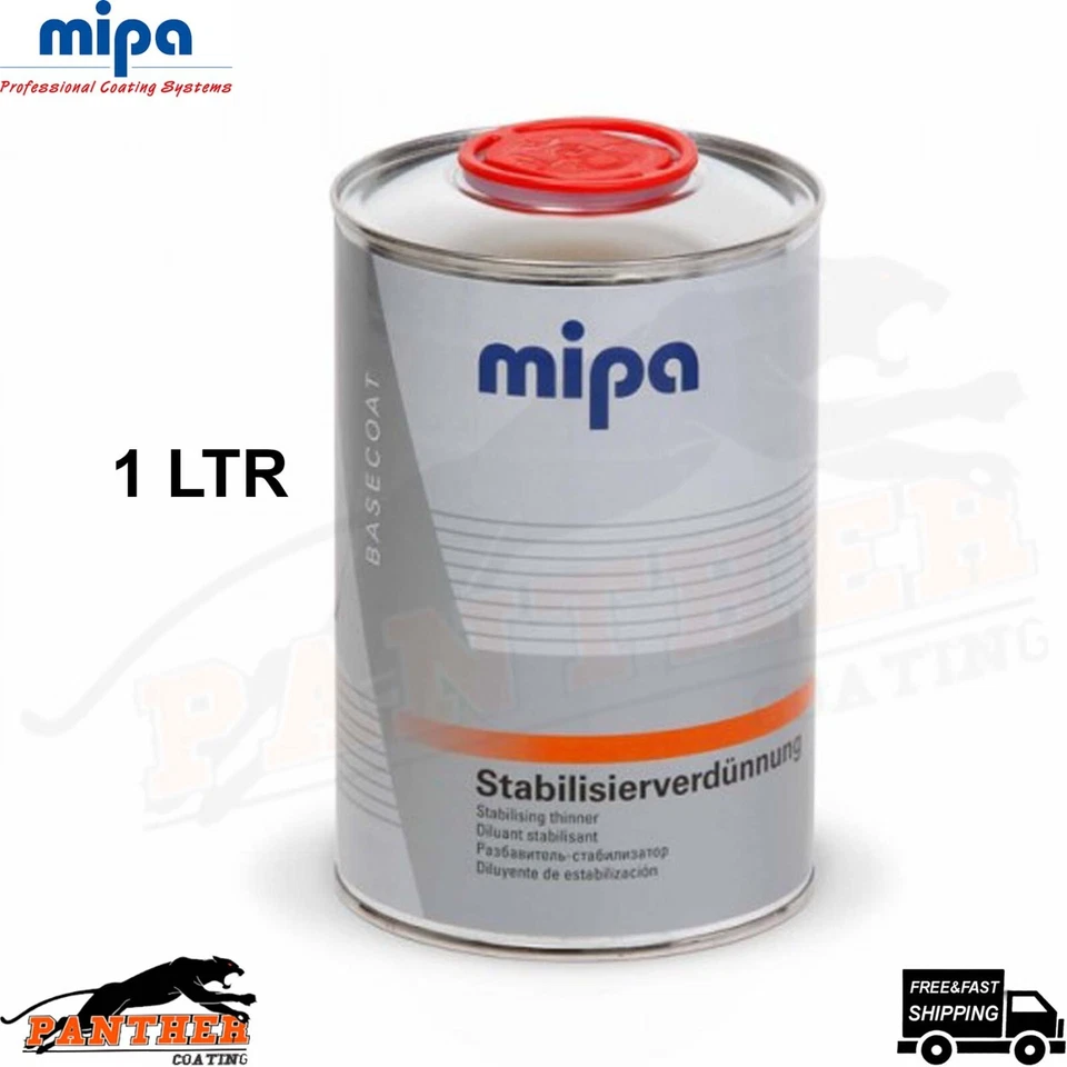 MIPA BC Stabiliser 1L Basecoat Thinner - Reducing & Stabilising Solution for Car - Image 1 of 1