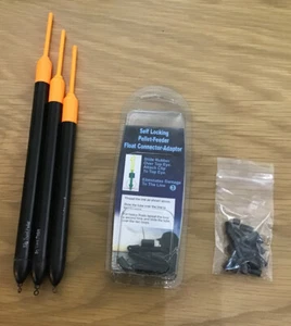 3 Special Loaded Pellet Waggles Floats And Connector Set Course Carp Fishing - Picture 1 of 5
