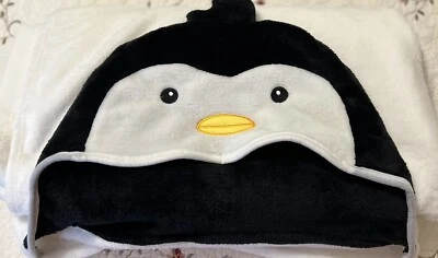 Forever 21 Plush Penguin Blanket Throw With Hood And Hand Slots 50Inch X 60Inch - Image 1 of 4