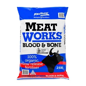 Neutrog Meat Works Blood & Bone 25kg 100% Organic Slow Release Fertiliser Farm - Picture 1 of 12