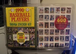 1990 BASEBALL Trivia Sticker Kit (1990, Kit) BRAND NEW: 600 Players: MLB Trading - Picture 1 of 6