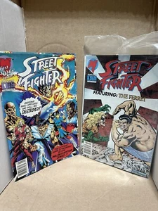 Street Fighter #1 & #3 Malibu Comics 1st App with Posters UPC Newsstand - Picture 1 of 12