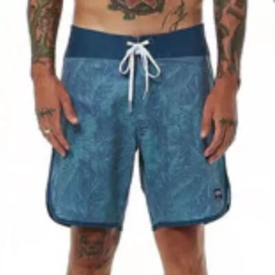 Ezekiel Hombre Board Shorts Verano Pantalones Cortos Azul Verde Estampado Floral Talla 38 Foto 1 de 4