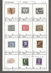 ITALIA BoB..Sc #J11/70; M7; MC1; Q16a + Más...Usado...1870/1948...SCV $45,35 - Imagen 1 de 1