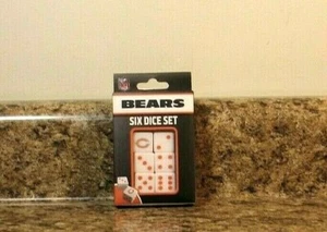 NFL Chicago Bears Six Dice Set NEW - Picture 1 of 3