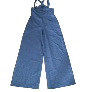 Overall Suit Damen Neu S Blau Leichtes Material Denim Optik Weites Bein... - Bild 1 von 5