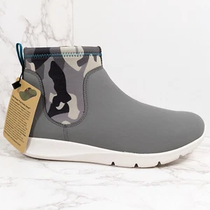 NEW REVITALIGN Women's Paddock Ankle Boot Grey Camo 6 WIDE Spenco - Picture 1 of 8