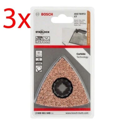 3 units of genuine Bosch ( AVZ 78 RT2 CT (abrasive) Starlock - Bild 1 von 4
