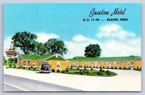 Postkarte TN Blaine Tennessee Guestina Motel um 1950 U24 - Bild 1 von 3
