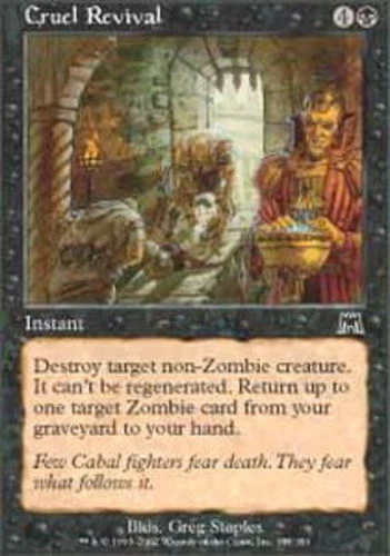 Cruel Revival - Foil ~ Lightly Played Onslaught MTG Magic UltimateMTG Black Card - Image 1 of 1