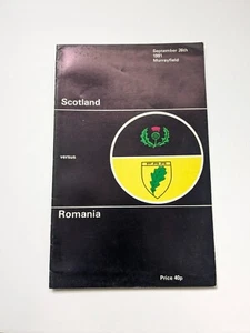 Programa de rugby Escocia v Rumania 1981 - Imagen 1 de 3