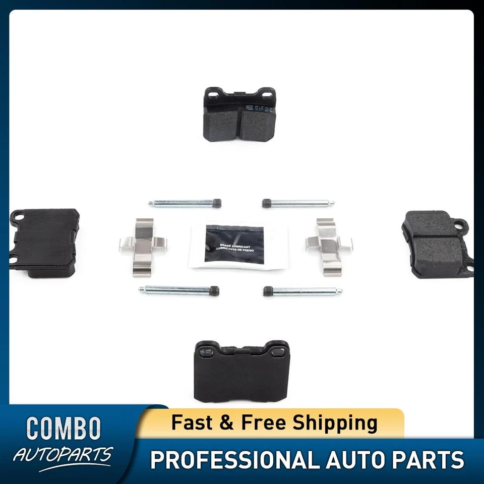 Pastillas de freno traseras de cerámica con herrajes para Mercedes-Benz 190D Mercedes-Benz 190E Foto 1 de 1