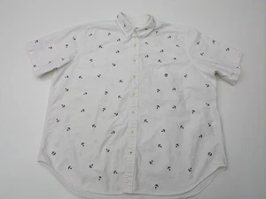 Camisa Ralph Lauren Para Hombres 2XB Blanca Ancla Bordada Abotonada Grande Alta - Imagen 1 de 9