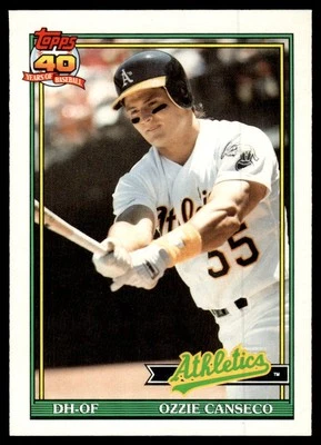 1991 O-Pee-Chee Ozzie Canseco Oakland Athletics #162 - Image 1 of 2