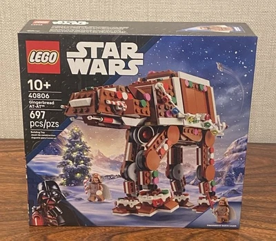 NEW 40806 Star Wars GINGERBREAD AT-AT Holiday Lego Set w/Vader IN HAND FREE SHIP - Image 1 of 4