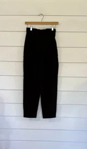 Zara Women Black Straight High Waist Trousers Dress Pants Waist 26 Size XS Y931A - Picture 1 of 18