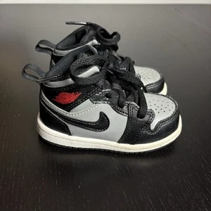 NIKE Air Jordan 1 Mid Toddler Size 5C Sneakers in Shadow Style 640735-096 - Picture 1 of 7