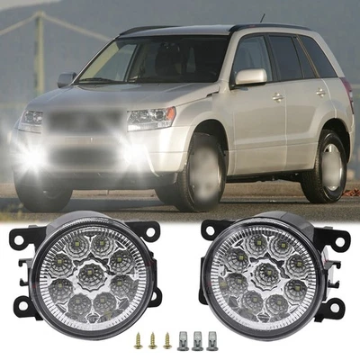 Par de faros antiniebla LED de parachoques para Suzuki Grand Vitara 2006-2012 SX4 2008-2015 Foto 1 de 4
