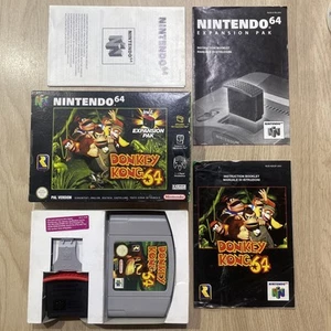 Donkey Kong 64 - Nintendo 64 N64 (PAL) Game Boxed Including Expansion Pak - Picture 1 of 24