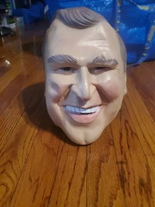 George W. Bush Mask Soft Vinyl Vintage Cesar 1999 Halloween Costume NWOT - Picture 1 of 9