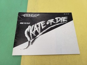 Skate or Die (Nintendo Entertainment System, 1988) NES Authentic Manual Instruct