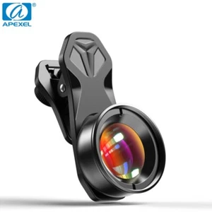 APEXEL HD Super 100mm Macro Lens Phone Camera Lens for iPhone Android Smartphone - Photo 1 sur 12