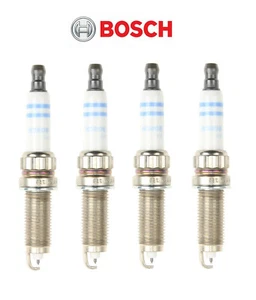 Set of 4 Spark Plugs Bosch Double Platinum For BMW E84 E89 F02 F06 F10 F25 F31 - Picture 1 of 1