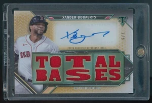 2021 Topps Xander Bogarts Autographed Relic Gold /9 Auto 10 - Picture 1 of 2